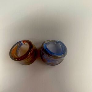 Italian Murano glass rings from italy